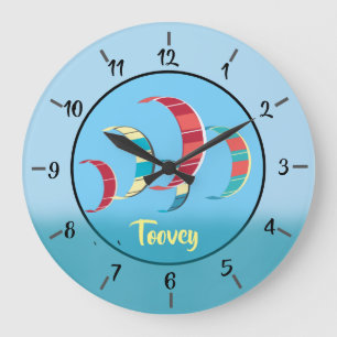 Reloj Redondo Grande Kite Surfing