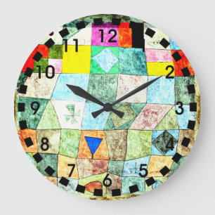 Reloj Redondo Grande Klee - Freundliches Spiel Anagoria