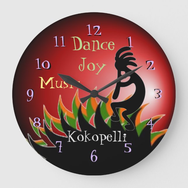 Reloj Redondo Grande Kokopelli (Anverso)