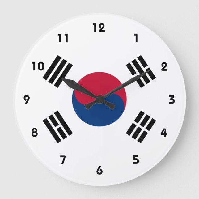 Reloj Redondo Grande korea south (Anverso)