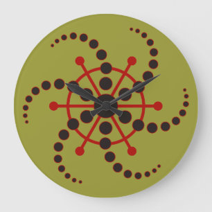 Reloj Redondo Grande Kornkreis Piktogramo/pictograma de círculo de cult
