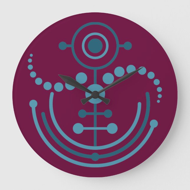 Reloj Redondo Grande Kornkreis Piktogramo / pictograma VIII de círculo  (Anverso)