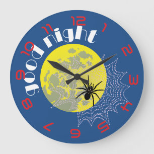 Reloj Redondo Grande Kreuzspinne im Netz