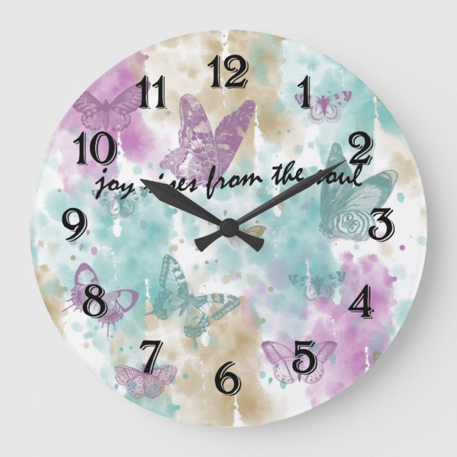 Reloj Redondo Grande La alegría surge del alma (Anverso)