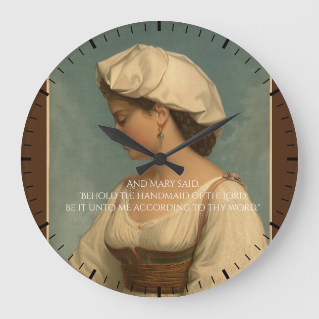 Reloj Redondo Grande La Anunciación (Anverso)