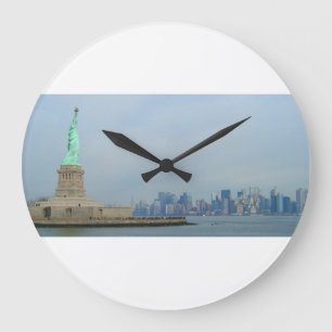 Reloj Redondo Grande La asombrosa ciudad de Nueva York
