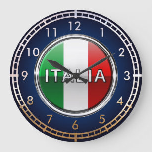 Reloj Redondo Grande La Bandiera - la bandera italiana