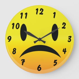 Reloj Redondo Grande La cara triste