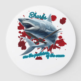 Reloj Redondo Grande La caza de ápice de Océano