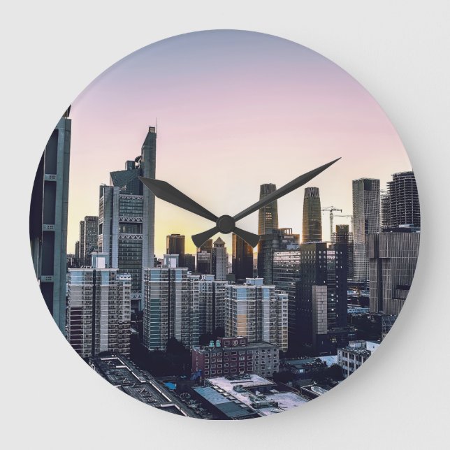 RELOJ REDONDO GRANDE LA CIUDAD EN CRECIMIENTO (Anverso)