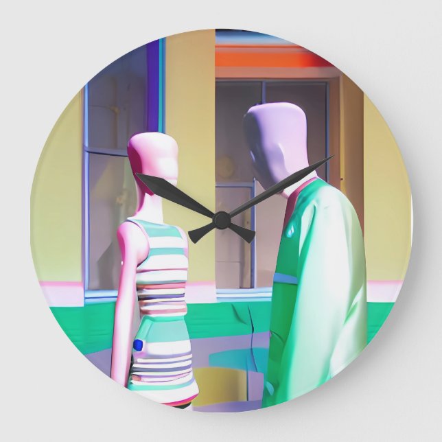 Reloj Redondo Grande La Conversación (Anverso)
