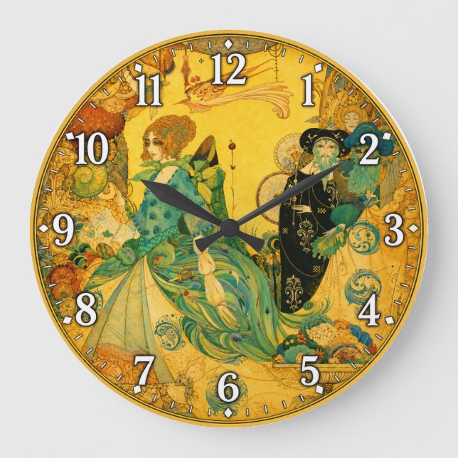 Reloj Redondo Grande La Dama de la Decoración (Anverso)