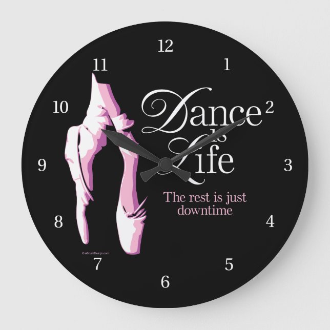 Reloj Redondo Grande La danza es la vida (Anverso)