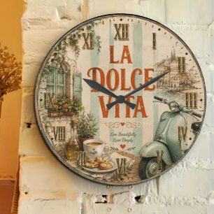 Reloj Redondo Grande La Dolce Vita Italian