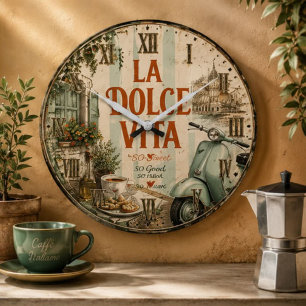 Reloj Redondo Grande La Dolce Vita Italian