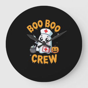 Reloj Redondo Grande La enfermera de Boo Boo Fantasma Enfermería de Hal
