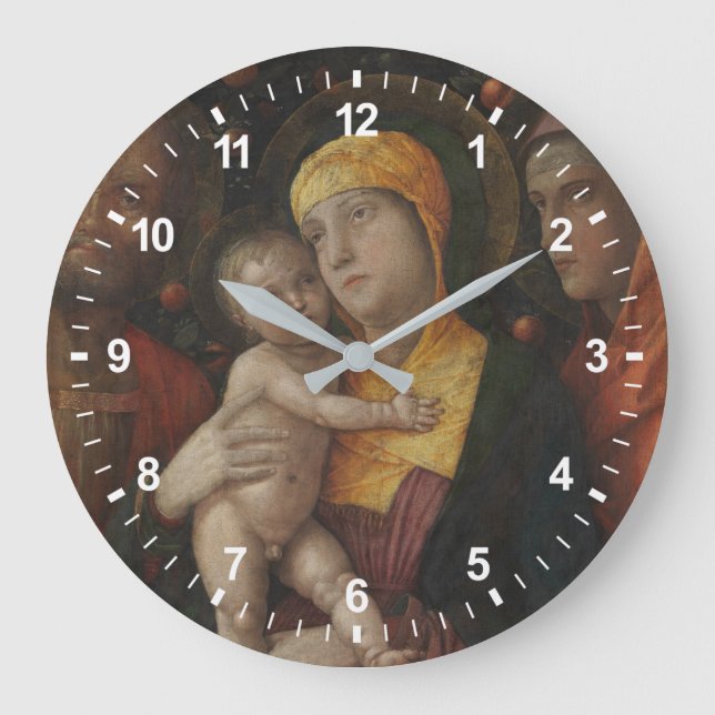 Reloj Redondo Grande La familia santa con Santa María Magdalena (Anverso)
