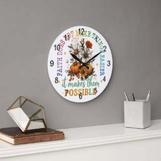 Reloj Redondo Grande La Fe No...