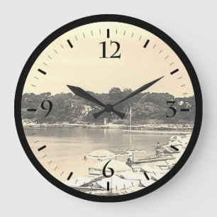 Reloj Redondo Grande La Francia Vintage Nice Antibes La playa Garoupe M