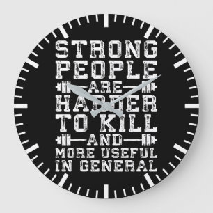 Reloj Redondo Grande La Gente Fuerte Es Más Difícil De Matar: El Estrés
