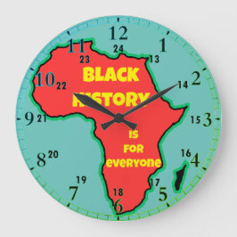 Reloj Redondo Grande La historia negra es para todos