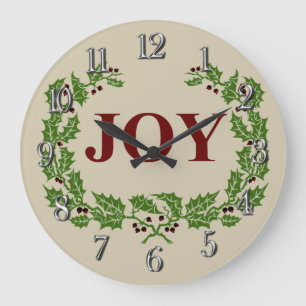 RELOJ REDONDO GRANDE LA JOY CLÁSICA HOLLY Y EL CAMINO DE IRA DE BERRIES