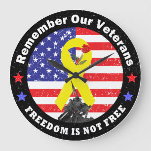 RELOJ REDONDO GRANDE LA LIBERTAD NO ES GRATUITA