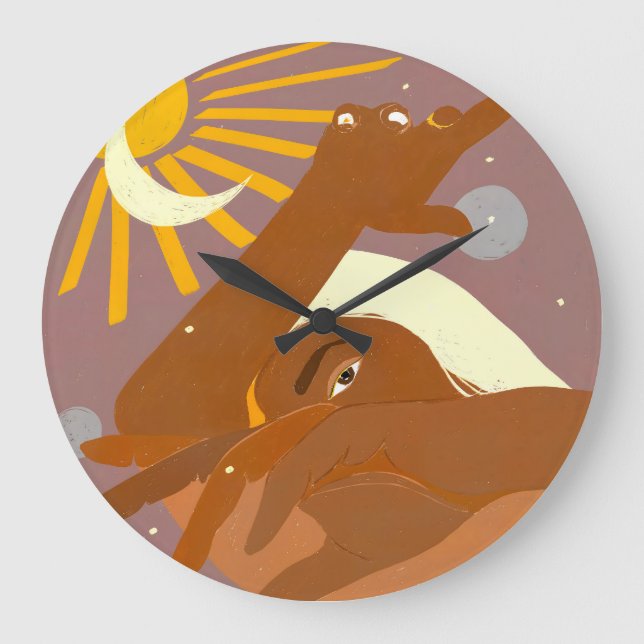 Reloj Redondo Grande La luna baila conmigo (Anverso)