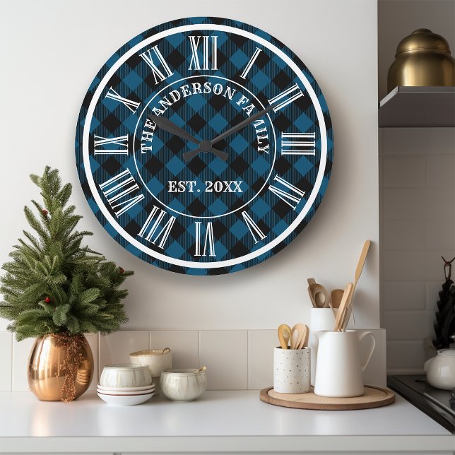 Reloj Redondo Grande La Marina Y El Búfalo Negro Tocaban Numérico Roman (Subido por el creador)