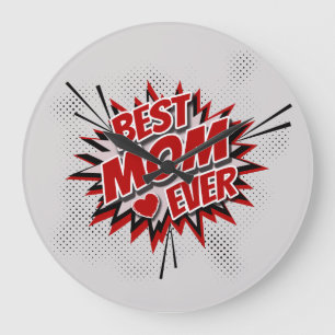 Reloj Redondo Grande La mejor mamá de todos los tiempos