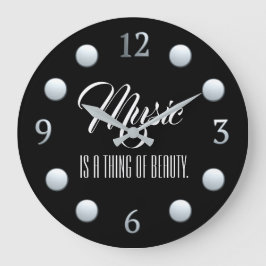 Reloj Redondo Grande La Música Es Algo De Belleza