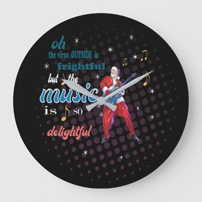 Reloj Redondo Grande La Música Es Muy Encantadora (Anverso)