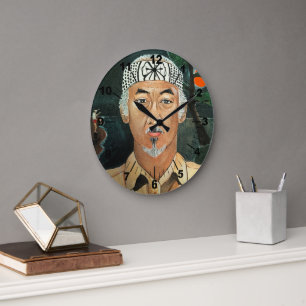 Reloj Redondo Grande La pintura del Sensei por Alfred Fox
