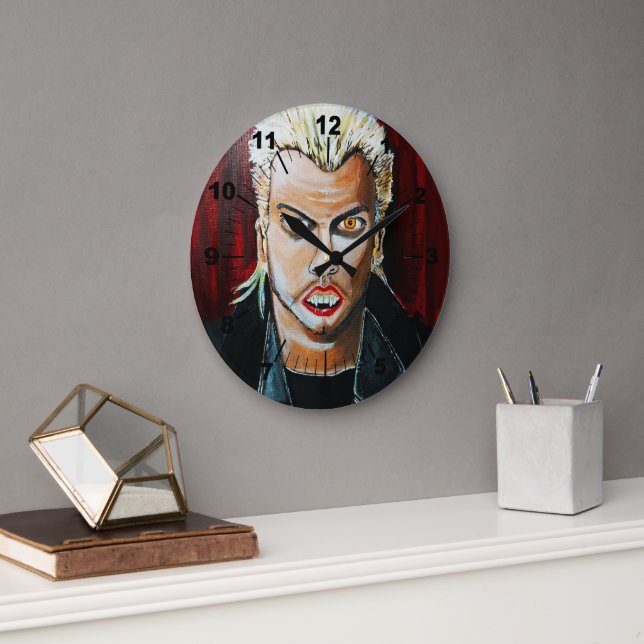 Reloj Redondo Grande La pintura del vampiro de Alfred Fox (Oficina)
