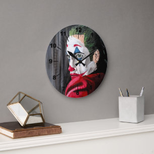 Reloj Redondo Grande La pintura del villano por Alfred Fox