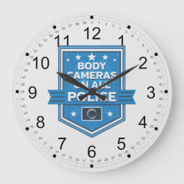 Reloj Redondo Grande La policía usa cámaras de cuerpo