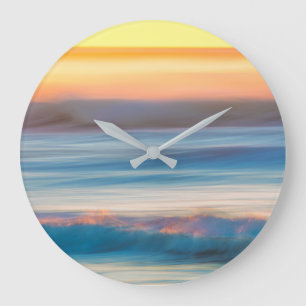 Reloj Redondo Grande La puesta de sol y el océano  Parque Estatal de d