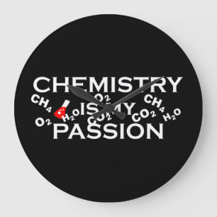 Reloj Redondo Grande la química es mi pasión citas de químicos gracioso