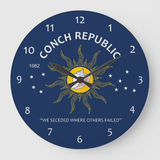 Reloj Redondo Grande La república auténtica de la concha EVITA