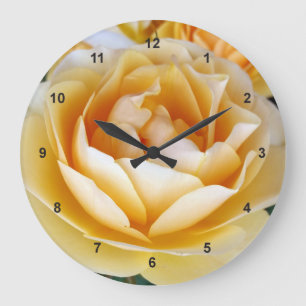 Reloj Redondo Grande La rosa amarilla