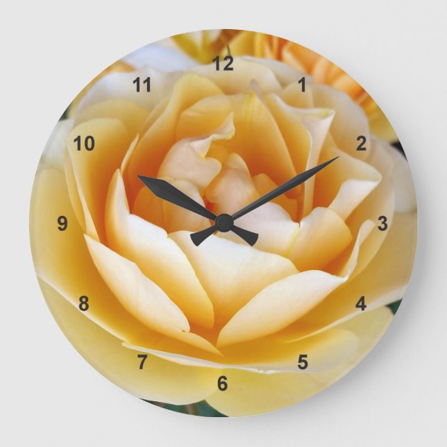 Reloj Redondo Grande La rosa amarilla (Anverso)
