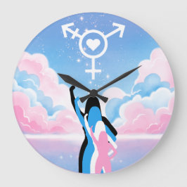 Reloj Redondo Grande La señal trans