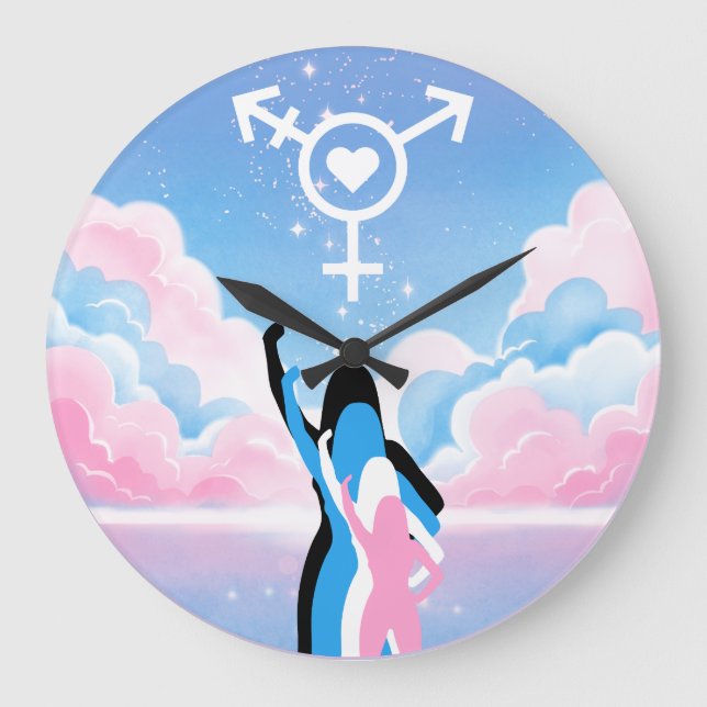 Reloj Redondo Grande La señal trans (Anverso)