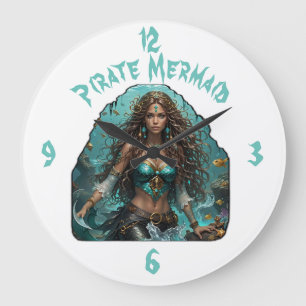 Reloj Redondo Grande La sirena pirata Lady Thunder_Cove