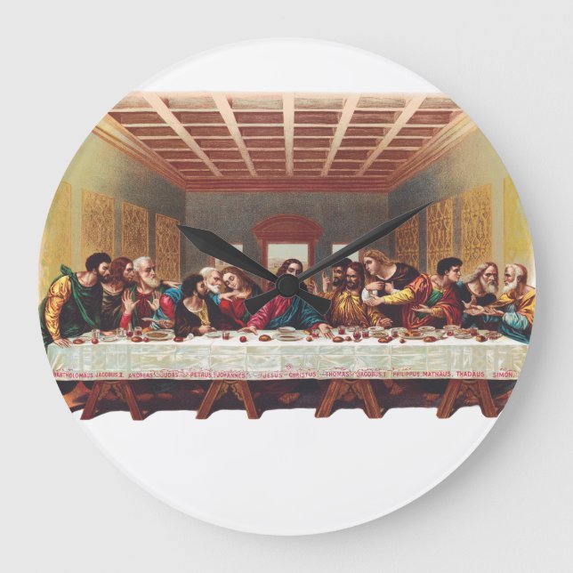 Reloj Redondo Grande La última cena (Anverso)