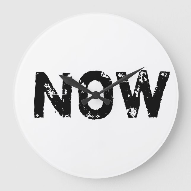 Reloj Redondo Grande La única vez es ahora (Anverso)