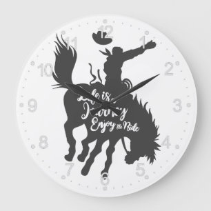 Reloj Redondo Grande La vida es disfrutar de un viaje - Elige el color 