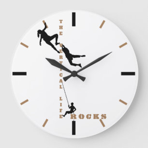 Reloj Redondo Grande La vida vertical - diseño de la escalada