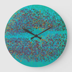 Reloj Redondo Grande Labios retro coloridos