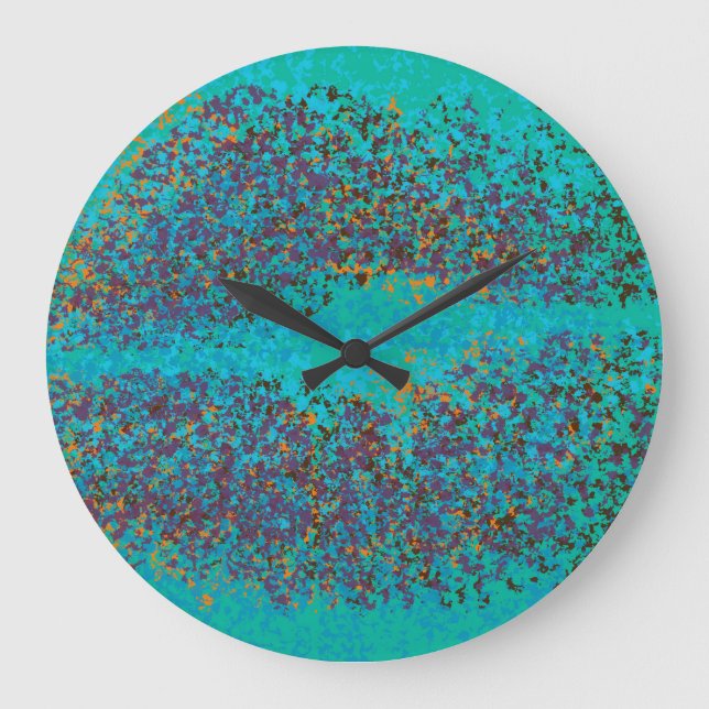 Reloj Redondo Grande Labios retro coloridos (Anverso)